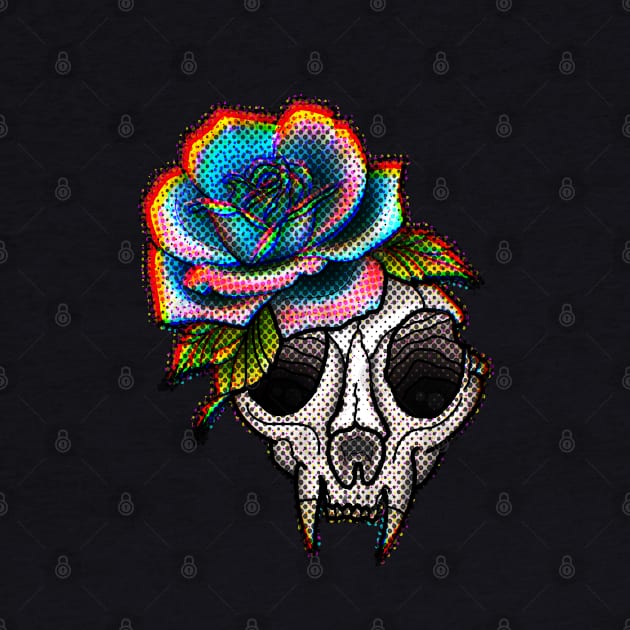 Catskull rose by TyJys Ink&Design